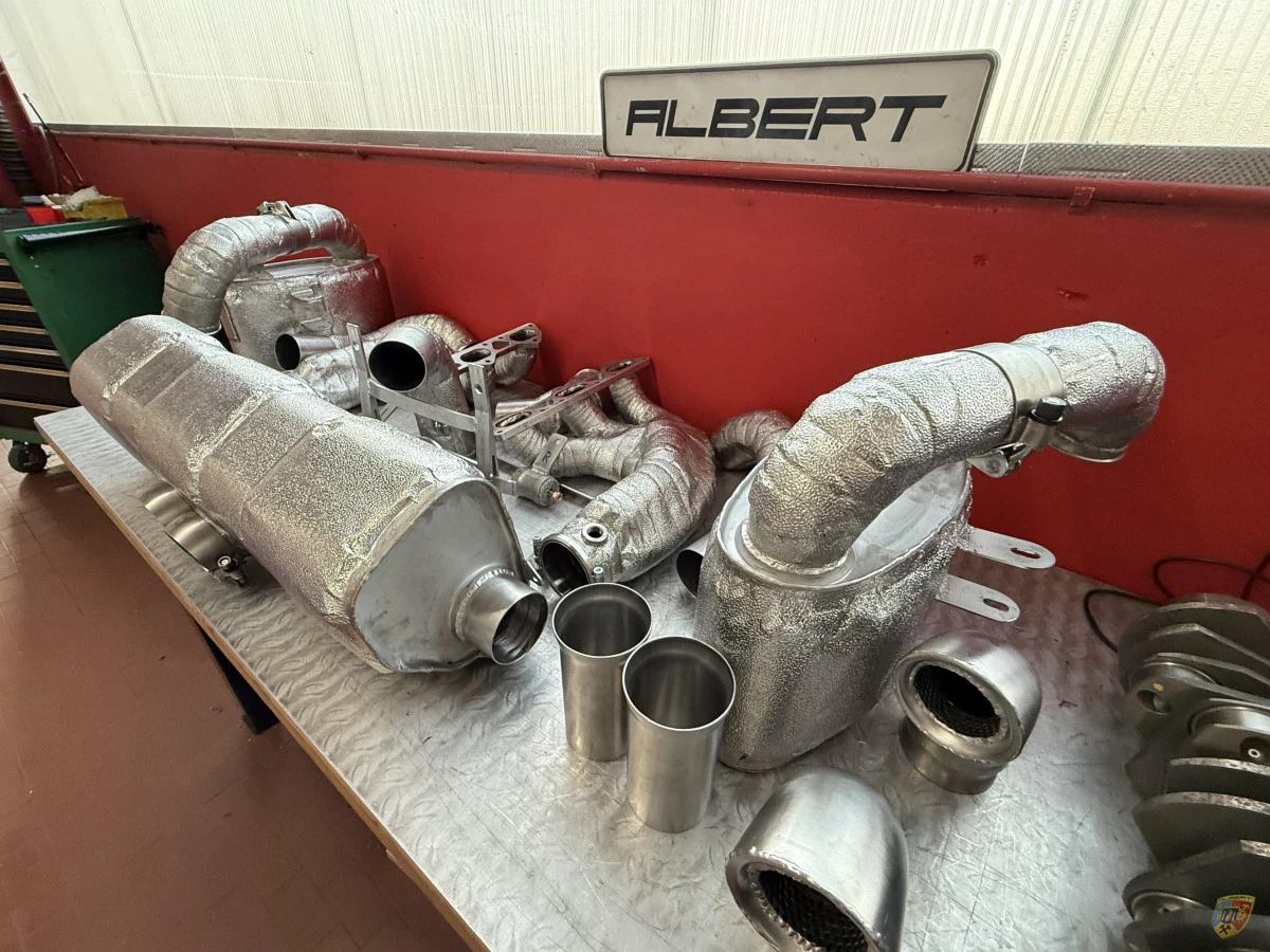 991.1 GT3 Cup racing exhaust manifold replacement tailpipes optional heat protection for Porsche 911 – Albert Motorsport