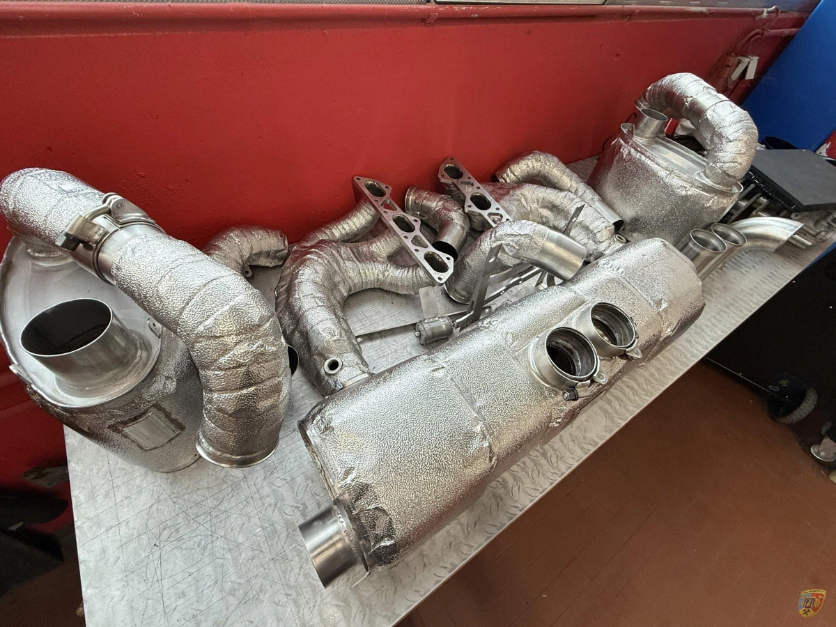 991.1 GT3 Cup Terminali di scarico sostitutivi per collettore di scarico da corsa protezione termica opzionale per Porsche 911 |