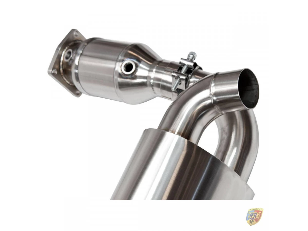 997.1 Turbo - GT2 Sportauspuff mit X Pipe und Katalysatoren Edelstahl für Porsche 911 – Albert Motorsport