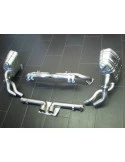997.2 scarico centrale Carrera con tubo di ricambio pre-silenziatore e terminali di scarico per Porsche 911 | Albert Motorsport