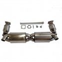 Escape deportivo 997.1 Turbo - GT2 con X Pipe y catalizadores de acero inoxidable para Porsche 911