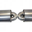 997.2 Turbo - GT2 Sport rear silencer made of stainless steel for Porsche 911 – Albert Motorsport