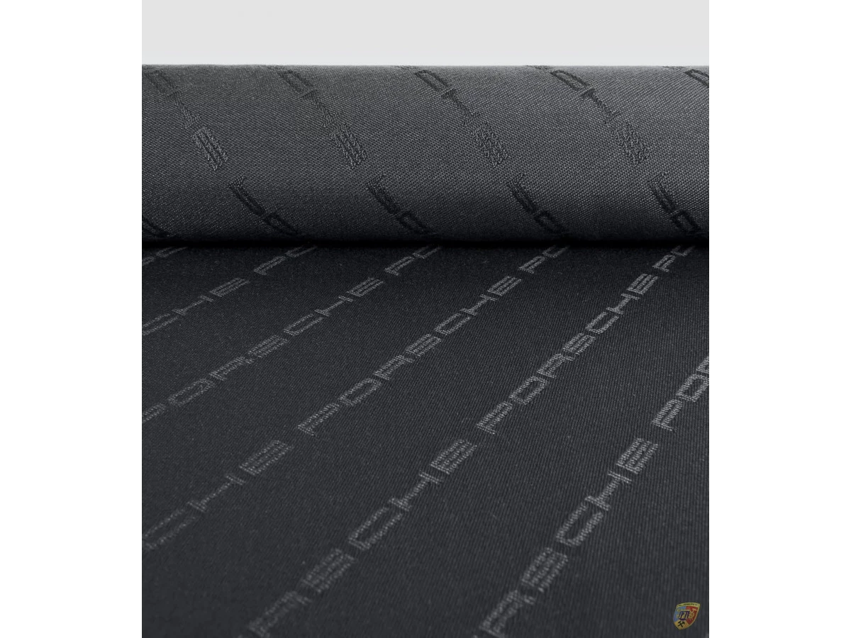 Inscription Porsche, tissu noir | Albert Motorsport