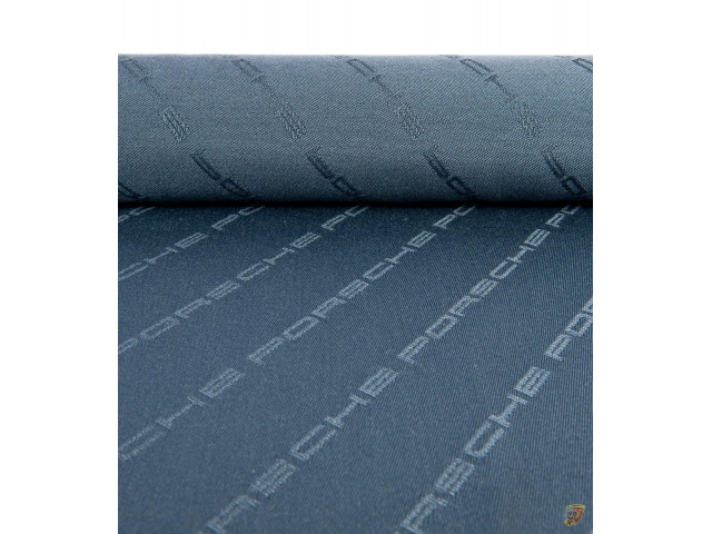Porsche lettering, fabric, night blue 2