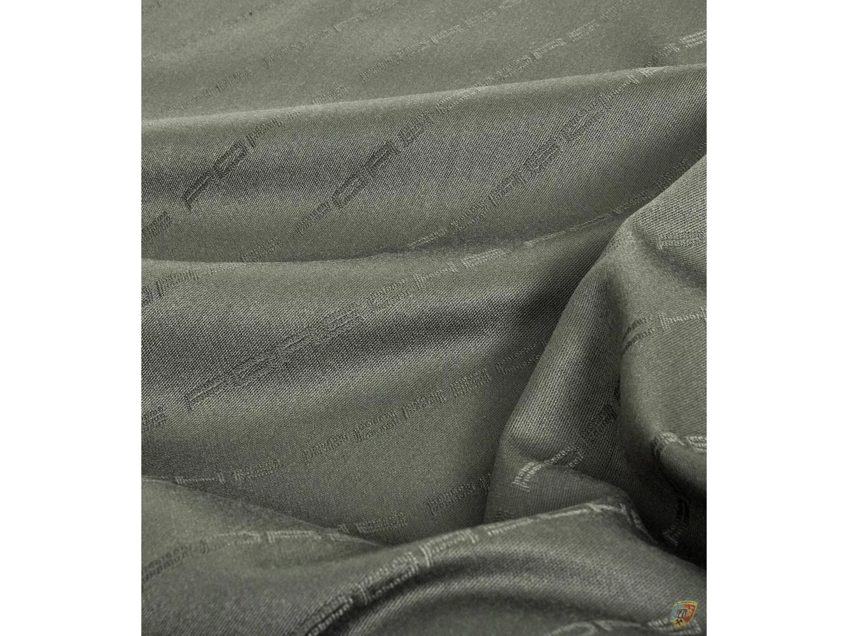 Tissu à inscription Porsche en vert olive | Albert Motorsport