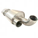 997.2 Turbo - GT2 Sport rear silencer made of stainless steel for Porsche 911 – Albert Motorsport