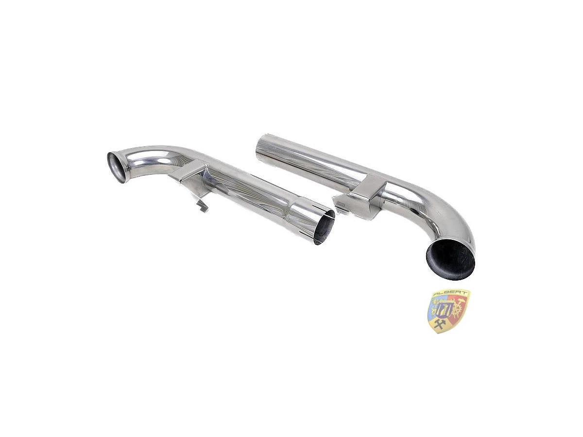964 Carrera - Cup cup pipe exhaust pipe stainless steel with 2 retaining straps for Porsche 911 – Albert Motorsport