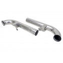 964 Carrera - Cup cup pipe exhaust pipe stainless steel with 2 retaining straps for Porsche 911