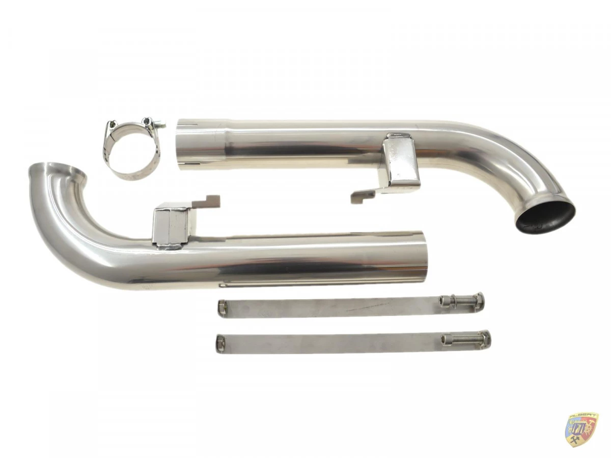 964 Carrera - Cup cup pipe exhaust pipe stainless steel with 2 retaining straps for Porsche 911 – Albert Motorsport