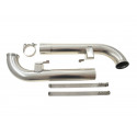 964 Carrera - Cup cup pipe exhaust pipe stainless steel with 2 retaining straps for Porsche 911