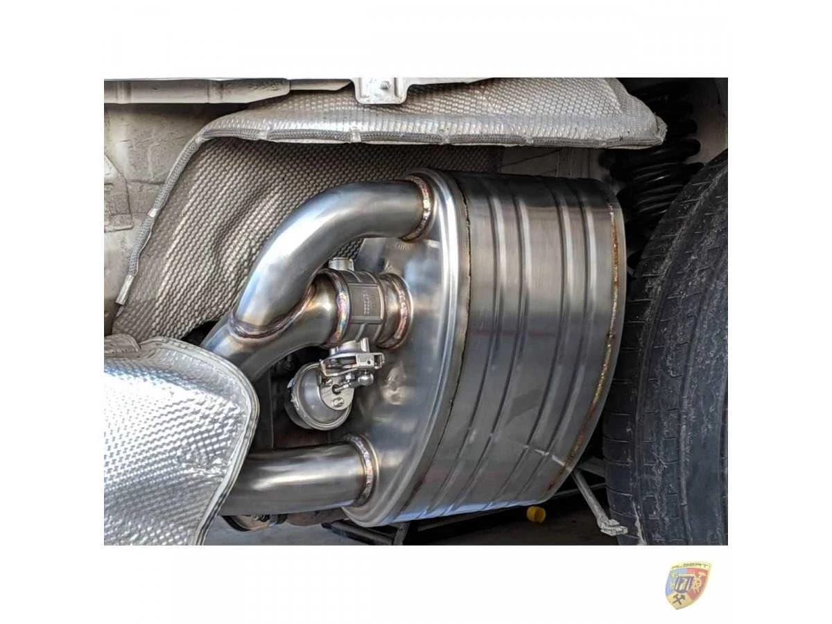 997.1 Carrera flap exhaust sports system made of stainless steel for Porsche 911 – Albert Motorsport
