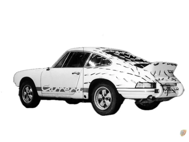 Spoiler posteriore per cofano a coda d'anatra della 911 RS 2.7 litri Carrera Cofano a coda d'anatra in fibra di vetro