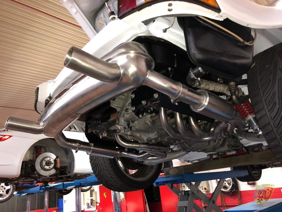 911 - 2.7 - 3.0 - 3.2 - 3.6 - 3.8 l. Sportauspuff Powerkit 2 Endrohre für Porsche Racing – Albert Motorsport