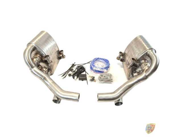 997.1 Carrera flap exhaust sports system made of stainless steel for Porsche 911