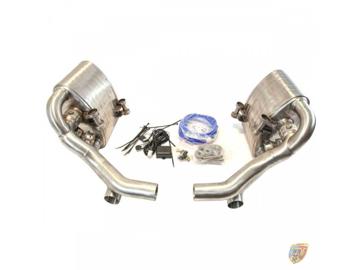 997.1 Carrera flap exhaust sports system made of stainless steel for Porsche 911