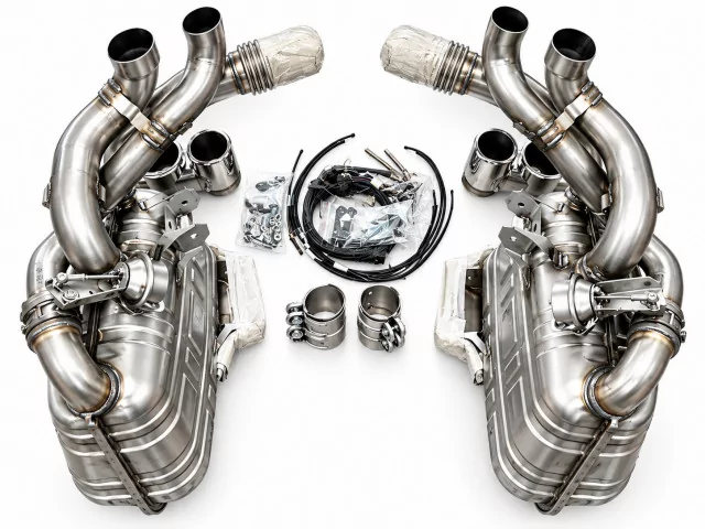 997.1 Carrera scarico sportivo valvola di scarico con terminali in acciaio inox cromati originale Porsche 911 | Albert Motorspor