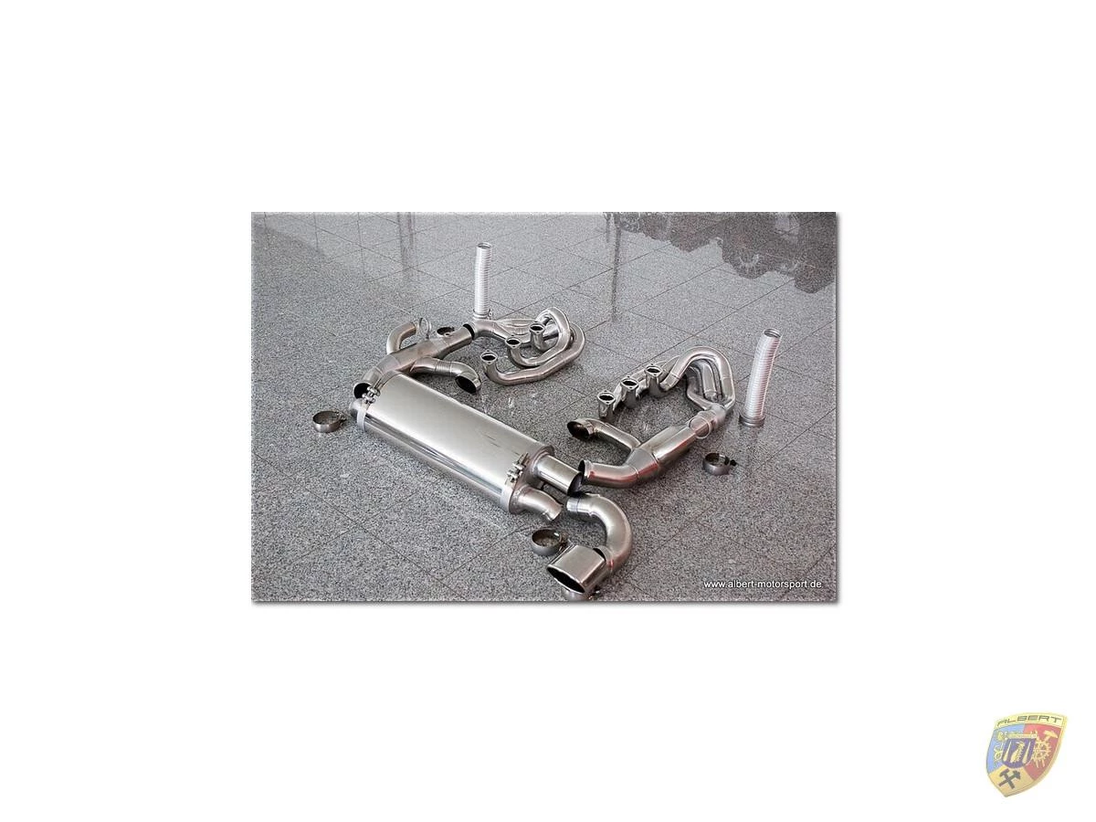 964 Carrera Power sports exhaust stainless steel 1 tailpipe Porsche 911 – Albert Motorsport