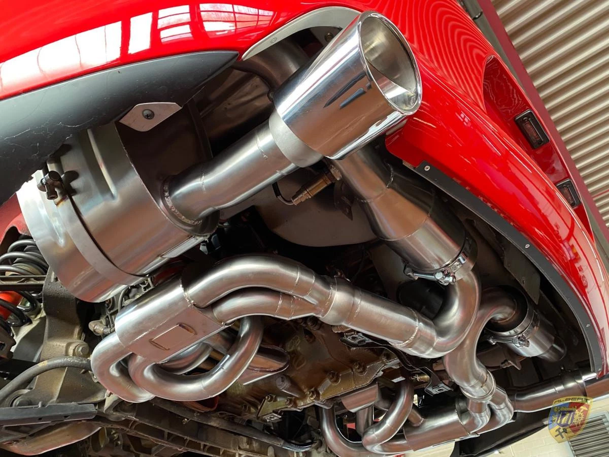 993 Carrera - RS scarico sportivo sportivo cat riscaldamento acciaio inox lucidato 2 terminali per Porsche 911 | Albert Motorspo