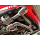 993 Carrera - RS échappement sport chauffage catalyseur sport acier inoxydable poli 2 sorties d'échappement pour Porsche 911 | A