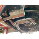 993 Carrera - RS échappement sport chauffage catalyseur sport acier inoxydable poli 2 sorties d'échappement pour Porsche 911 | A