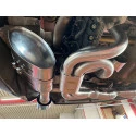 993 Carrera - RS Sportauspuff Sportkat Heizung Edelstahl poliert 2 Endrohre für Porsche 911 – Albert Motorsport