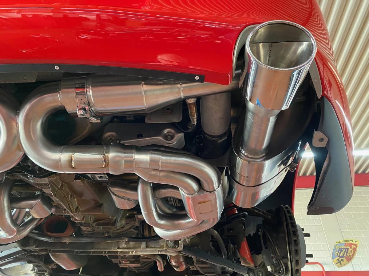 993 Carrera - RS échappement sport chauffage catalyseur sport acier inoxydable poli 2 sorties d'échappement pour Porsche 911 | A