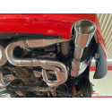 993 Carrera - RS sports exhaust Sportkat heater polished stainless steel 2 tailpipes for Porsche 911