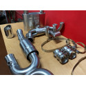 993 Carrera - RS échappement sport chauffage catalyseur sport acier inoxydable poli 2 sorties d'échappement pour Porsche 911