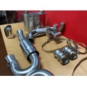 993 Carrera - RS échappement sport chauffage catalyseur sport acier inoxydable poli 2 sorties d'échappement pour Porsche 911 | A
