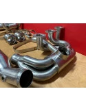 993 Carrera - RS échappement sport chauffage catalyseur sport acier inoxydable poli 2 sorties d'échappement pour Porsche 911 | A