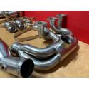 993 Carrera - RS sports exhaust Sportkat heater polished stainless steel 2 tailpipes for Porsche 911