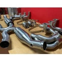 993 Carrera - RS sports exhaust Sportkat heater polished stainless steel 2 tailpipes for Porsche 911 – Albert Motorsport