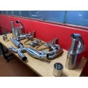 993 Carrera - RS échappement sport chauffage catalyseur sport acier inoxydable poli 2 sorties d'échappement pour Porsche 911 | A