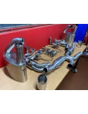 993 Carrera - RS échappement sport chauffage catalyseur sport acier inoxydable poli 2 sorties d'échappement pour Porsche 911 | A