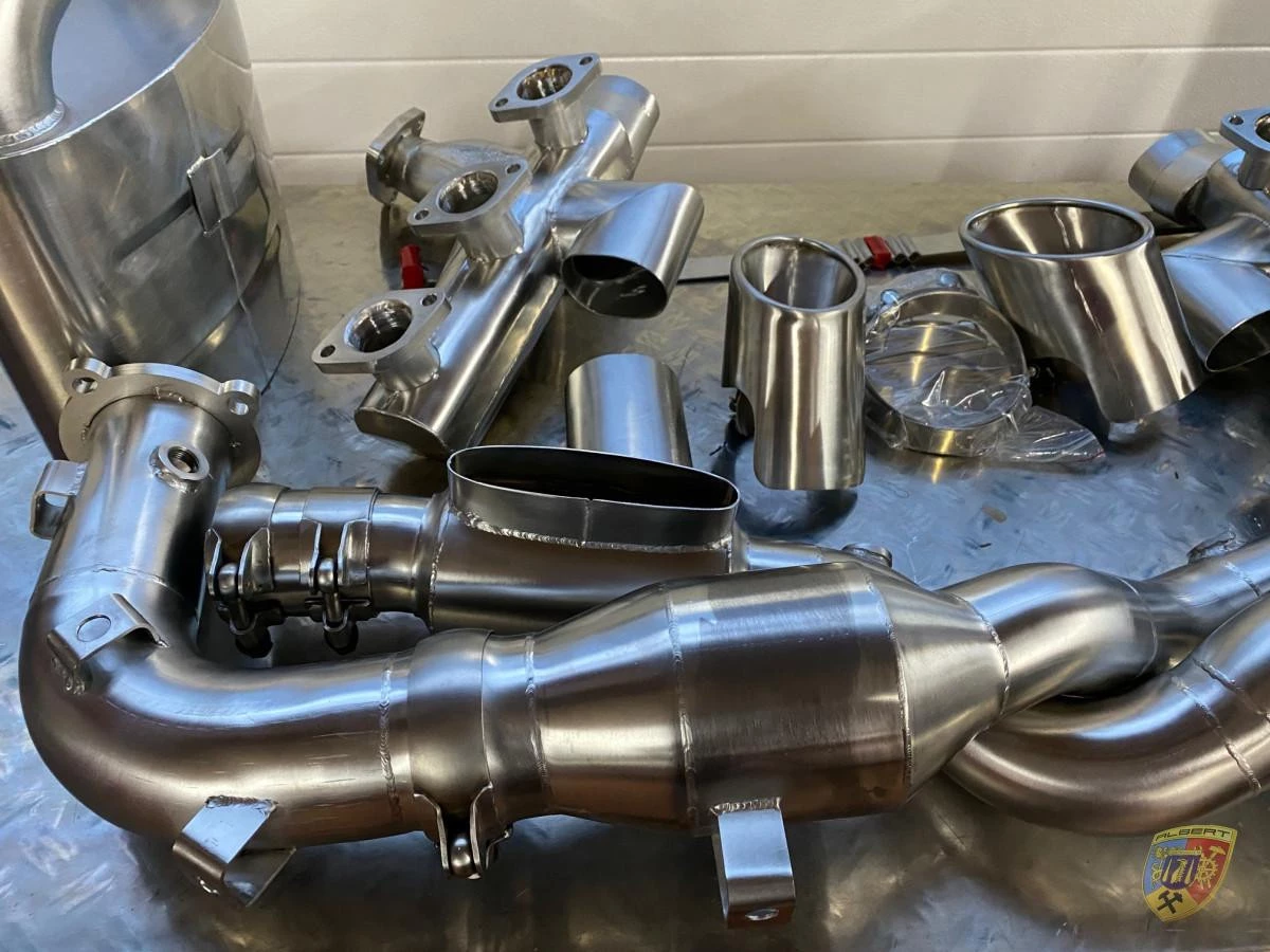 Escape de potencia biturbo 993 TT - GT2 para Porsche 911 | Albert Motorsport