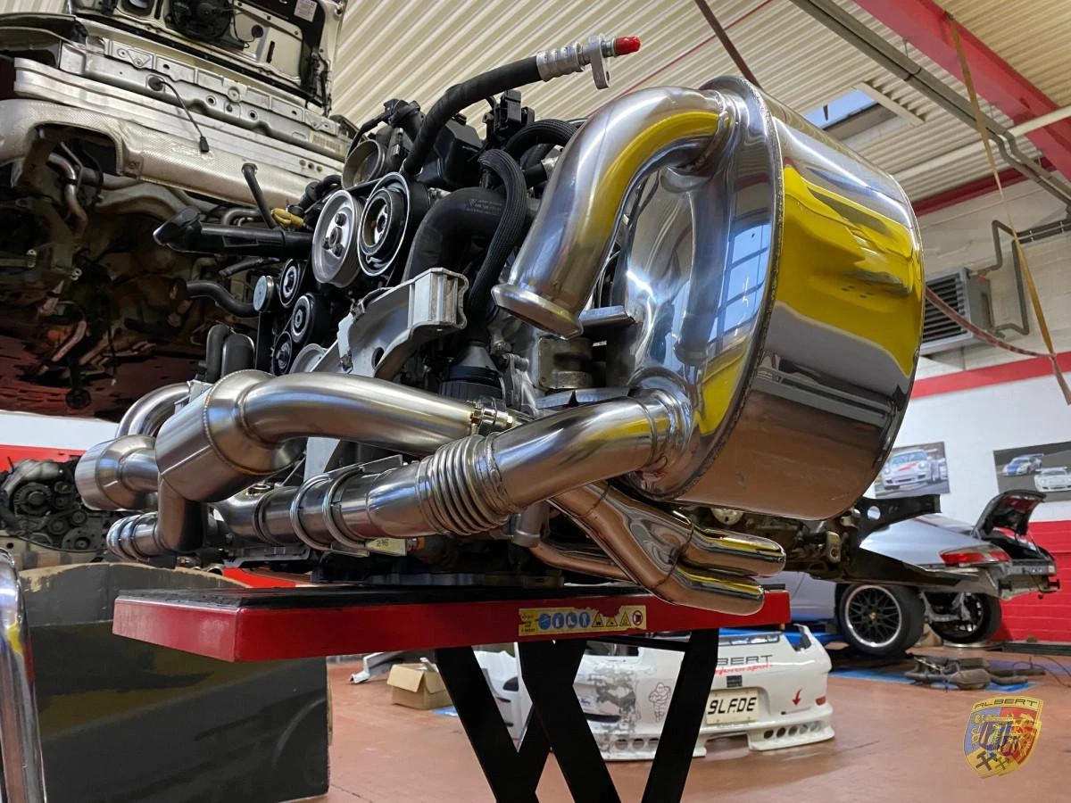 996 Carrera Sportauspuff Edelstahl komplett Porsche 911 – Albert Motorsport