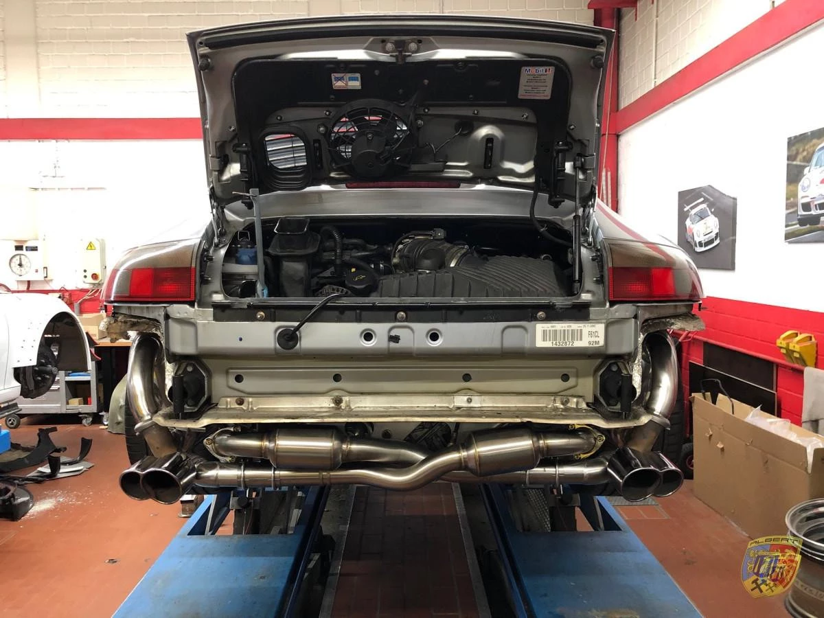 996 Carrera scarico sportivo in acciaio inox completo Porsche 911 | Albert Motorsport