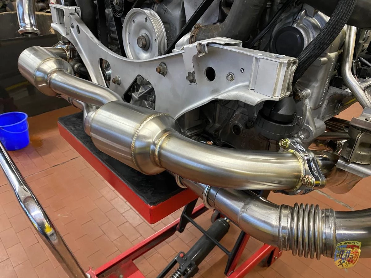 996 Carrera sports exhaust stainless steel complete Porsche 911 – Albert Motorsport