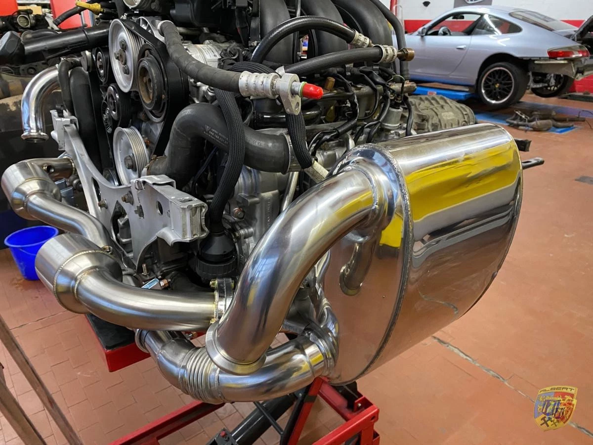 996 Carrera sports exhaust stainless steel complete Porsche 911 – Albert Motorsport