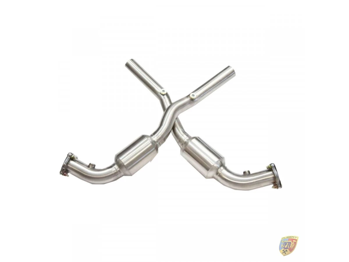 996 - 997.1 Carrera 200 Catalyseurs sportifs Zeller en acier inoxydable pour Porsche 911 | Albert Motorsport