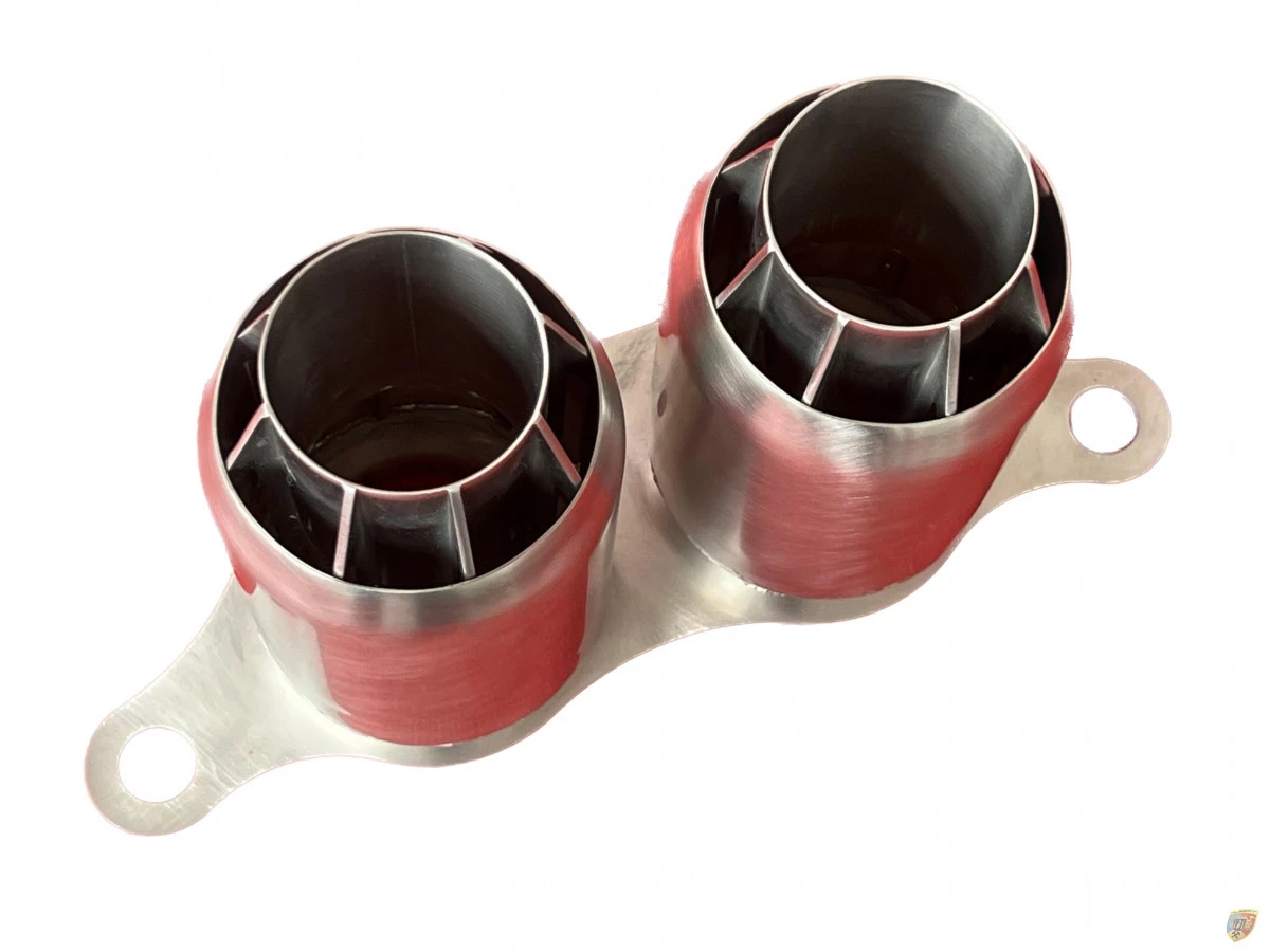 997 - 991 - 992 GT3 - RS - Cup tailpipe in RSR style stainless steel for Porsche 911 – Albert Motorsport