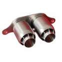 997 - 991 - 992 GT3 - RS - Cup tailpipe in RSR style stainless steel for Porsche 911 – Albert Motorsport