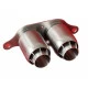 997 - 991 - 992 GT3 - RS - Cup tailpipe in RSR style stainless steel for Porsche 911 – Albert Motorsport