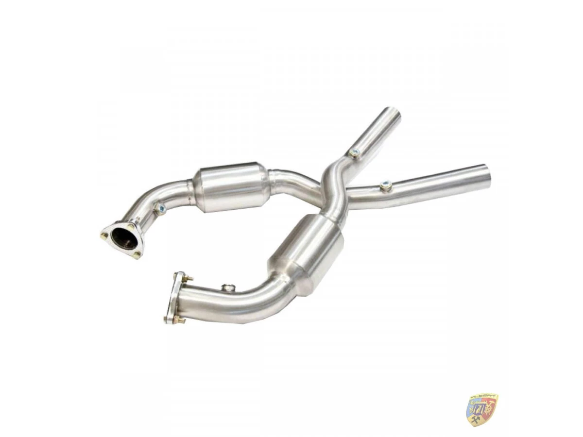 996 - 997.1 Carrera 200 Catalyseurs sportifs Zeller en acier inoxydable pour Porsche 911 | Albert Motorsport