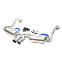 987.1 Boxster - Cayman flap exhaust stainless steel for Porsche