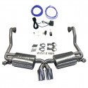 987.2 Boxster - Cayman flap exhaust stainless steel for Porsche