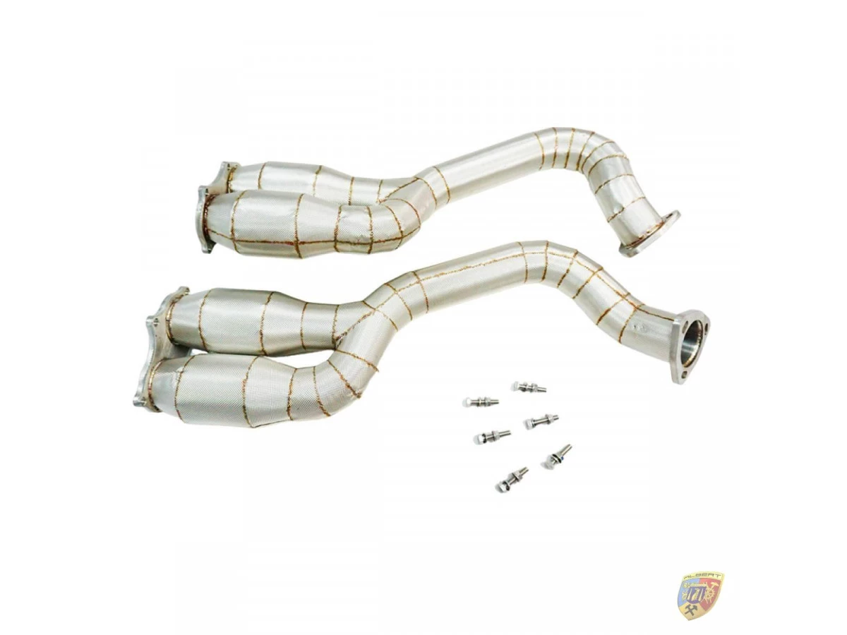 718 - 982 Cayman GT4 Downpipes sin catalizador para Porsche Racing | Albert Motorsport