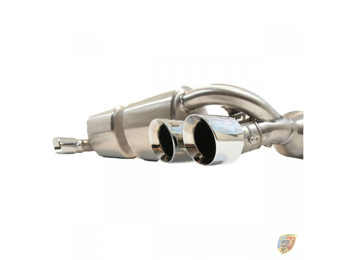 997.1 Turbo - Circuit électronique d'échappement à volets en acier inoxydable GT2 Porsche 911 | Albert Motorsport
