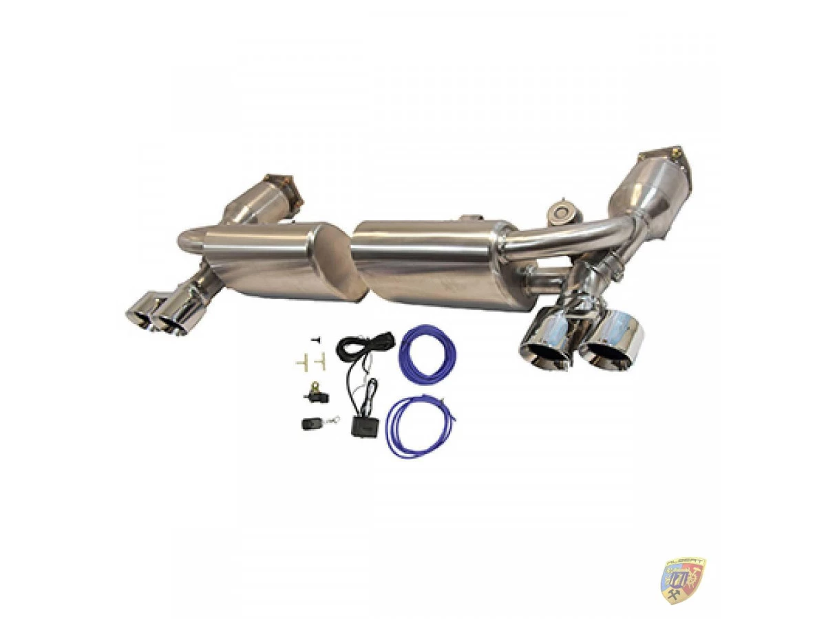 997.1 Turbo - GT2 flap exhaust made of stainless steel electronic circuit Porsche 911 – Albert Motorsport